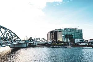 prachtig uitzicht over amsterdam, nederland, europa foto