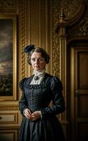 foto van Brits dame van de Victoriaans tijdperk, generatief ai