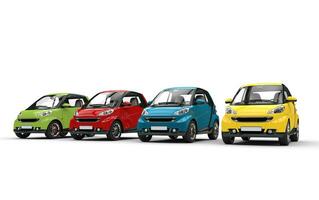 klein auto's in kleur foto