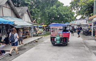 bars en restaurants in bo phut op koh samui, thailand, 2018 foto