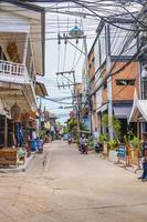 straatbars, restaurants in vissersdorp, bo phut, koh samui, thailand, 2018 foto