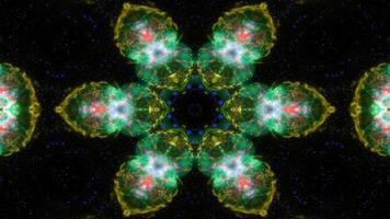 kleurrijke glanzende en hypnotiserende caleidoscoop foto