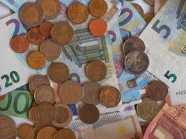 euro eur biljetten en munten, europese unie eu foto