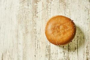 een hamburger bun foto