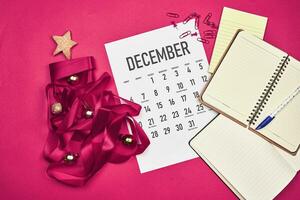 december maandelijks kalender foto
