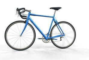 blauw sport fiets foto