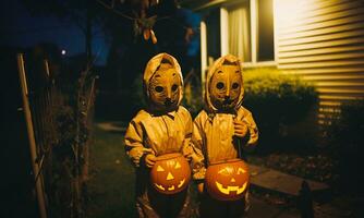 filmische atmosfeer van verschrikking voor halloween. ai gegenereerd. pro foto