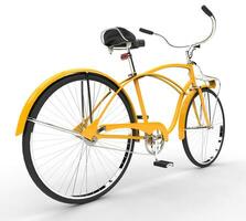 geel wijnoogst fiets foto