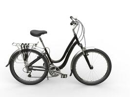 donker bruin comfort fiets foto