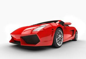 helder rood supercar detailopname foto