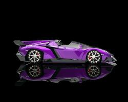 supercar - Purper parelmoer verf - kant visie foto