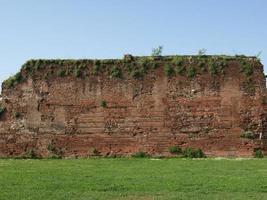 oude romeinse muurruïnes, turijn