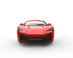 rood supercar concept - studio schot - voorkant visie foto