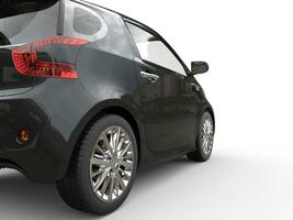 zwart compact auto - achterlicht detailopname visie foto