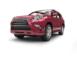 donker roze modern suv foto