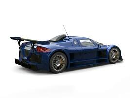 diep marine blauw racing supercar - studio schot terug visie foto