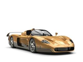 gouden concept ras supercar - 3d illustratie foto