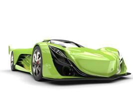 elektrisch groen modern concept ras auto foto