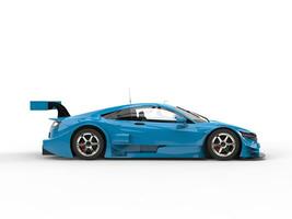 azuur blauw concept sport- auto - kant visie foto