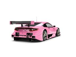 warm snoep roze modern super sport- auto - achterzijde visie foto