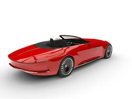 helder rood modern cabriolet concept auto - staart visie foto