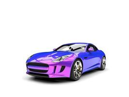 twee toon Purper modern sport- concept auto foto