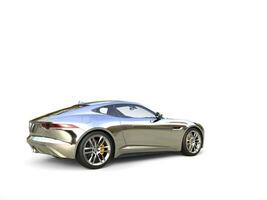 chroom geplateerd modern sport- concept auto - staart visie foto