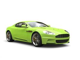 gek groen modern sport- luxe auto foto