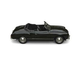 zwart retro wijnoogst cabriolet auto - top naar beneden visie foto