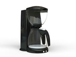 modern zwart koffie maker foto