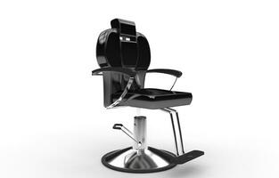 zwart glimmend haar- stilist fauteuil foto