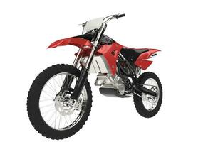 zwart en rood motorcross fiets foto