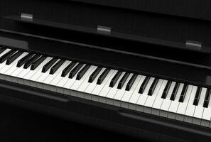 piano sleutels detailopname schot - 3d geven foto