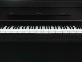 klein piano - piano toetsenbord detailopname schot - 3d geven foto