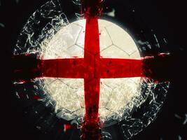 Amerikaans voetbal Engeland bal met zichtbaar Effecten foto