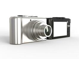 zwart en zilver modern compact digitaal foto camera