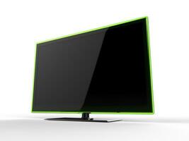 modern TV reeks met groen rand foto