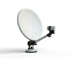 wit TV satelliet schotel foto