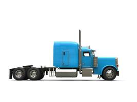helder blauw 18 speculant vrachtauto - Nee aanhangwagen - kant visie foto