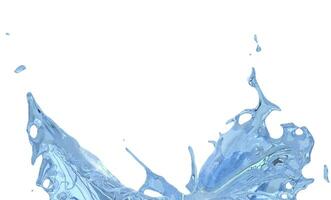 groot blauw water plons - abstract foto