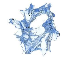 abstract schoon blauw water werveling foto