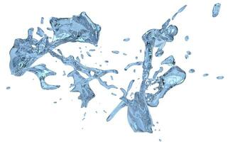 abstract blauw water druppels foto