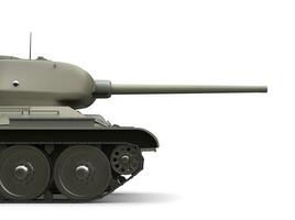 grijs oud leger tank - detailopname kant visie besnoeiing schot foto