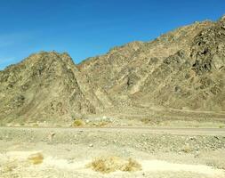 sinai bergen, heuvels en woestijn foto