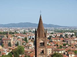 turijn panorama gezien vanaf de heuvels van rivoli foto