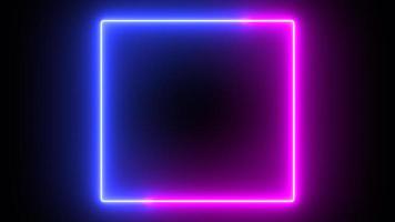 sabel neon gloed kleur vloeiende vierkante achtergrond foto