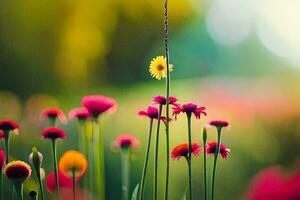 bloemen in de veld. ai-gegenereerd foto