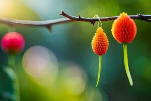 foto behang de lucht, bloemen, de zon, de bomen, de bloemen, de bloemen,. ai-gegenereerd