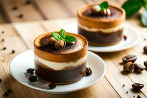 de het beste koffie desserts in de wereld. ai-gegenereerd foto