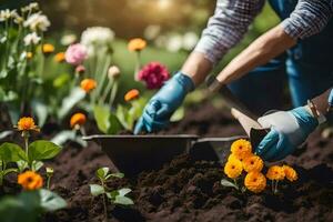 tuinieren tips voor beginners. ai-gegenereerd foto